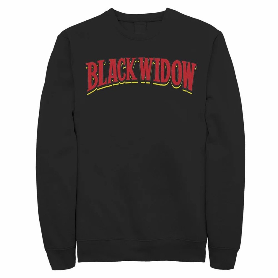 Tops * | Men'S Marvel Black Widow Avengers Classic Logo Sweatshirt