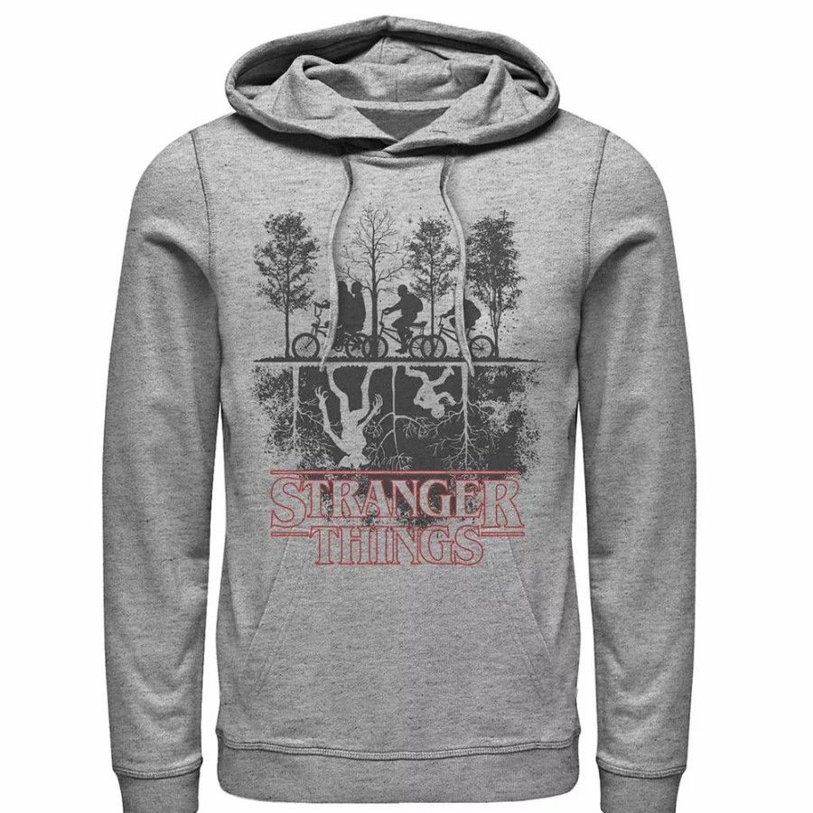 Tops * | Men'S Netflix Stranger Things The Upside Down Logo Hoodie