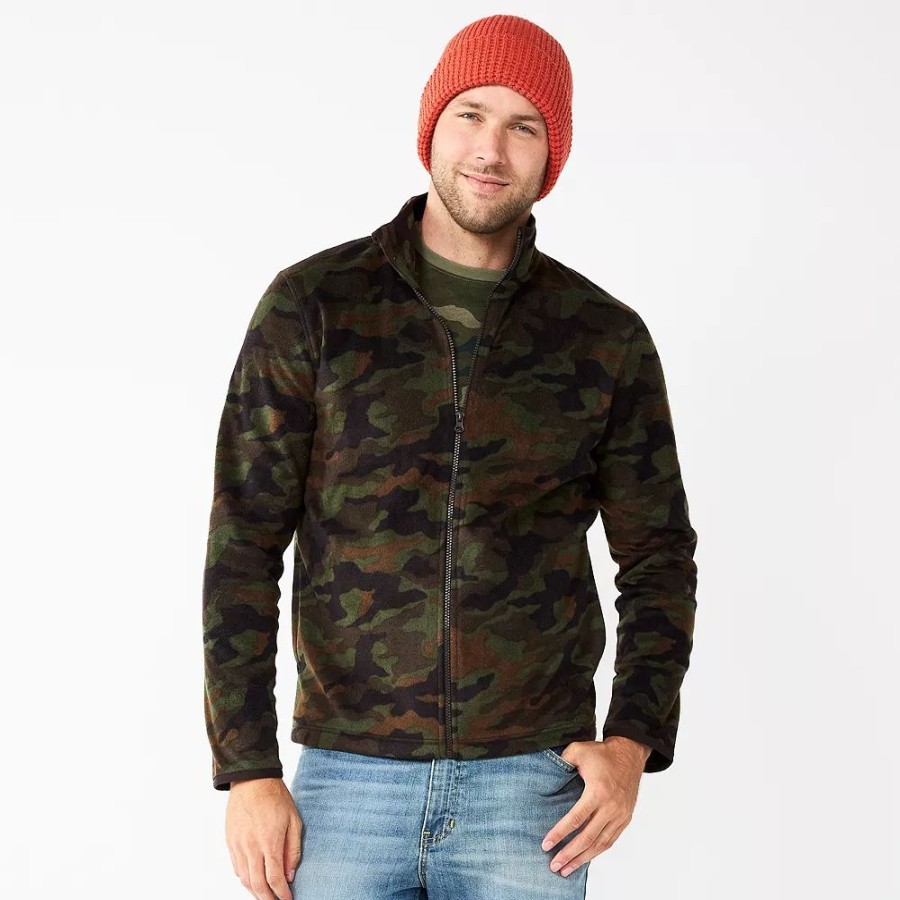 Tops * | Men'S Sonoma Goods For Life Polar-Fleece Full-Zip Jacket