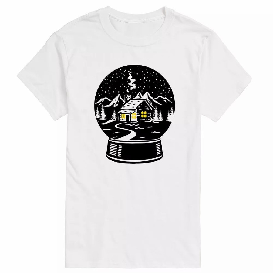 Tops * | Big & Tall Cabin Snowglobe Tee