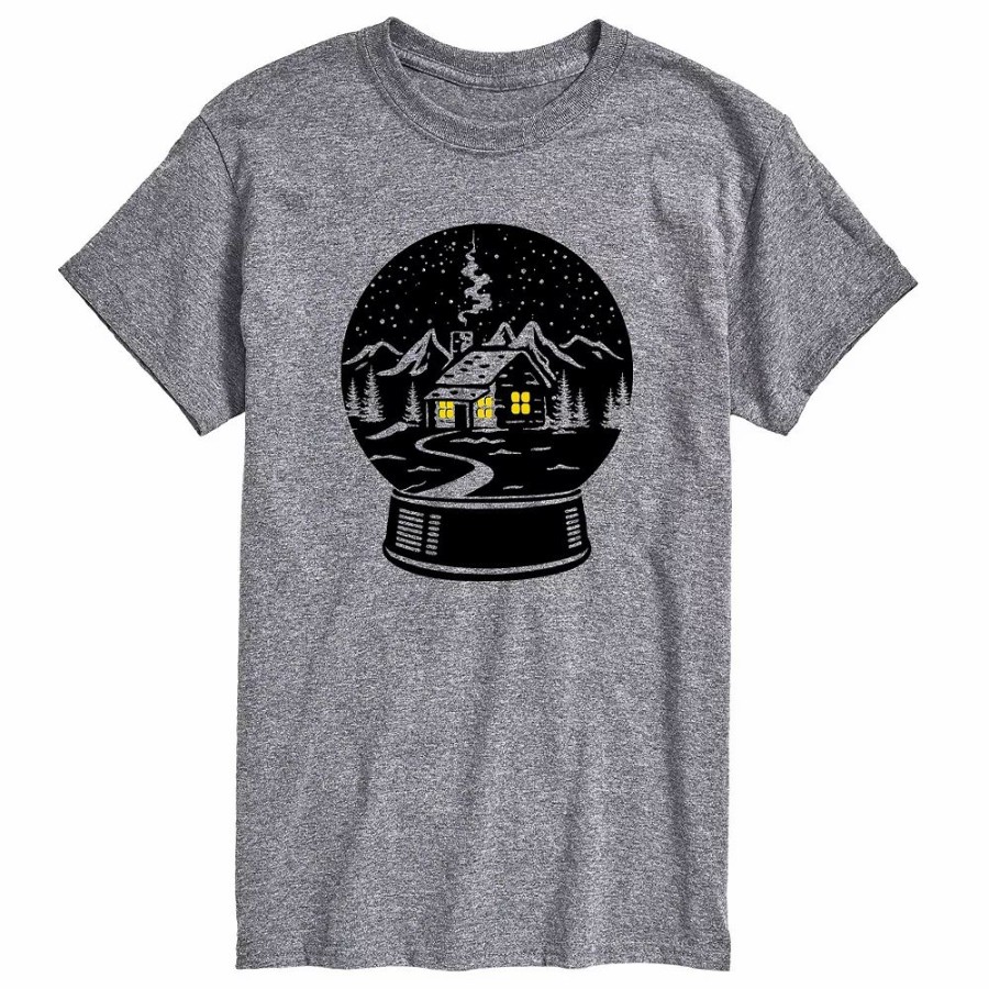 Tops * | Big & Tall Cabin Snowglobe Tee