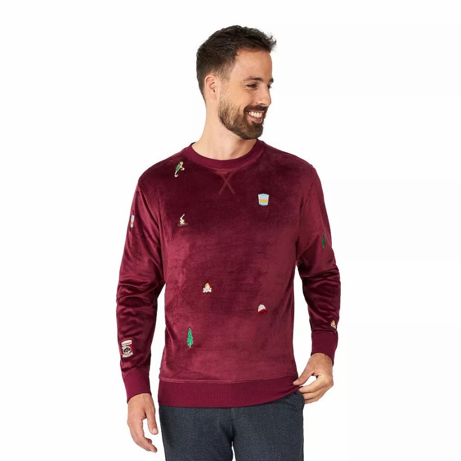 Tops * | Men'S Deluxe Sweater Christmas Icons