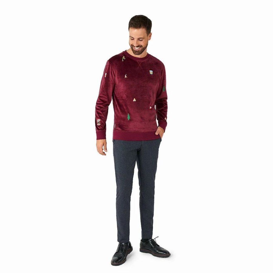 Tops * | Men'S Deluxe Sweater Christmas Icons