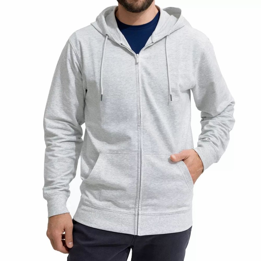 Tops * | Men'S Caliville Cotton Stretch Full-Zip Hoodie