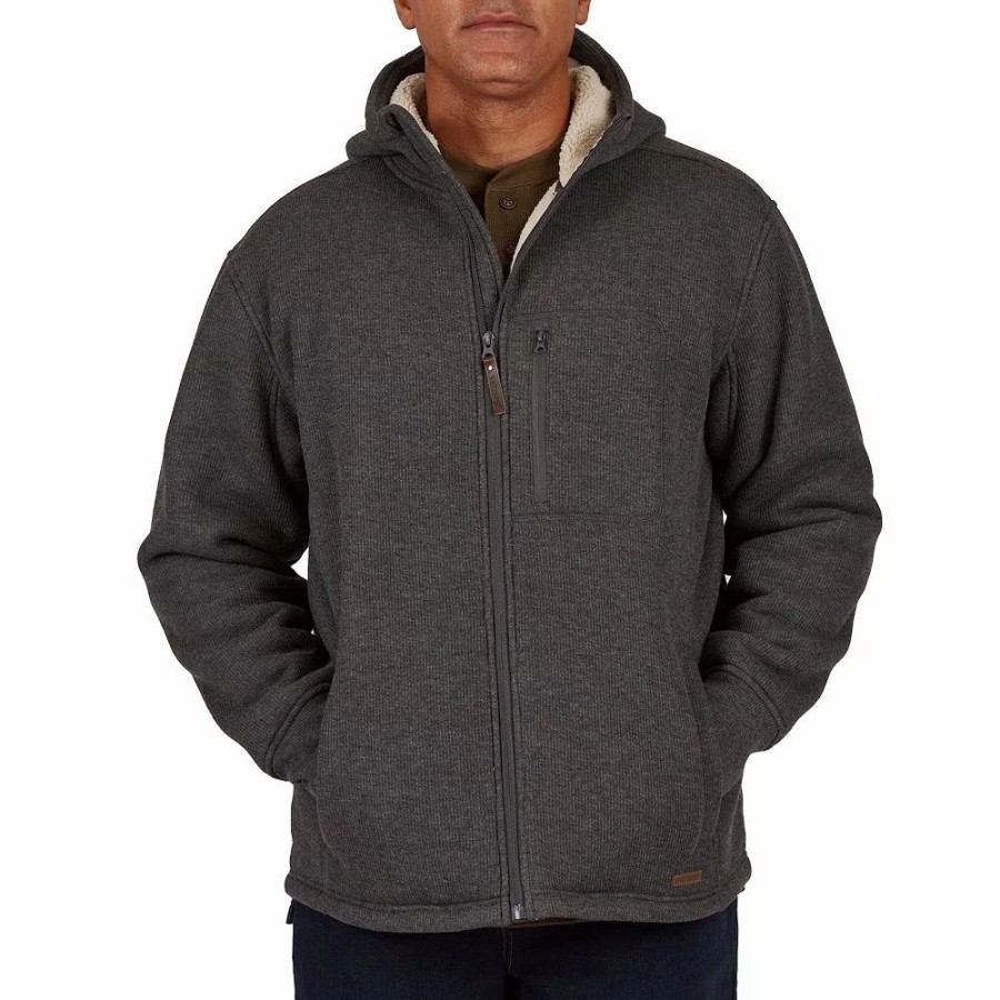 Outerwear * | Men'S Smith'S Workwear Sherpa-Lined Hooded Thermal Shirt Jacket