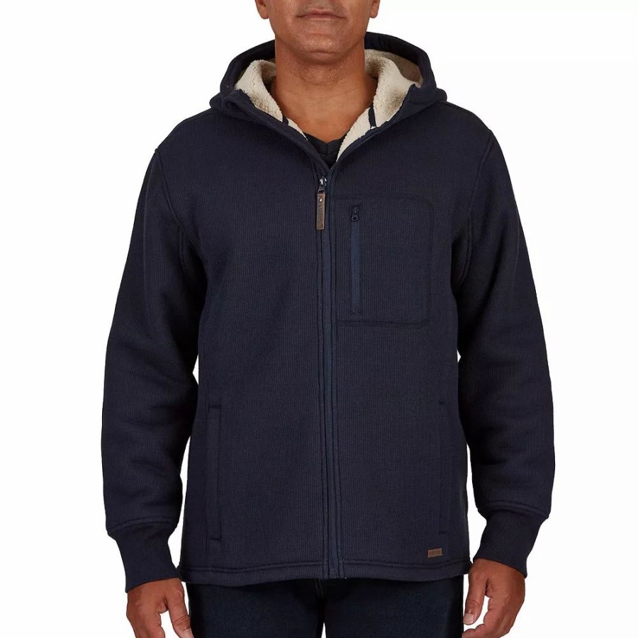 Outerwear * | Men'S Smith'S Workwear Sherpa-Lined Hooded Thermal Shirt Jacket