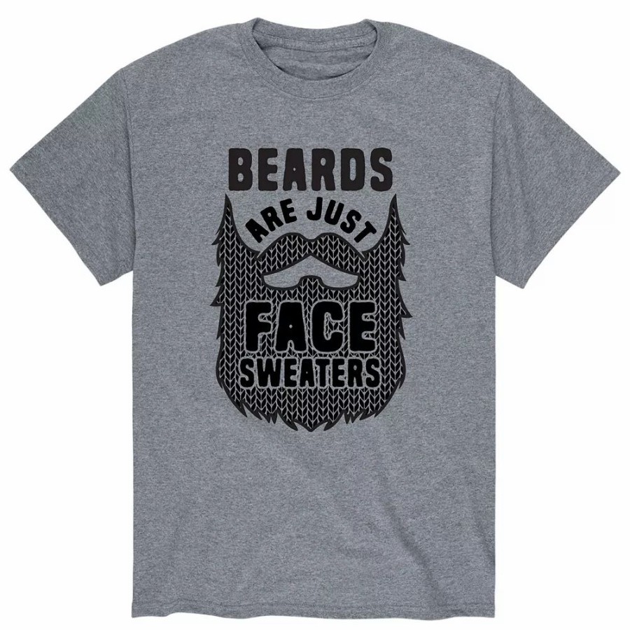 Tops * | Men'S Beards Are Face Sweaters Tee