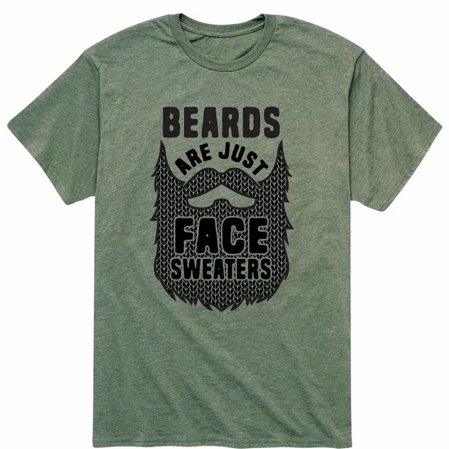 Tops * | Men'S Beards Are Face Sweaters Tee