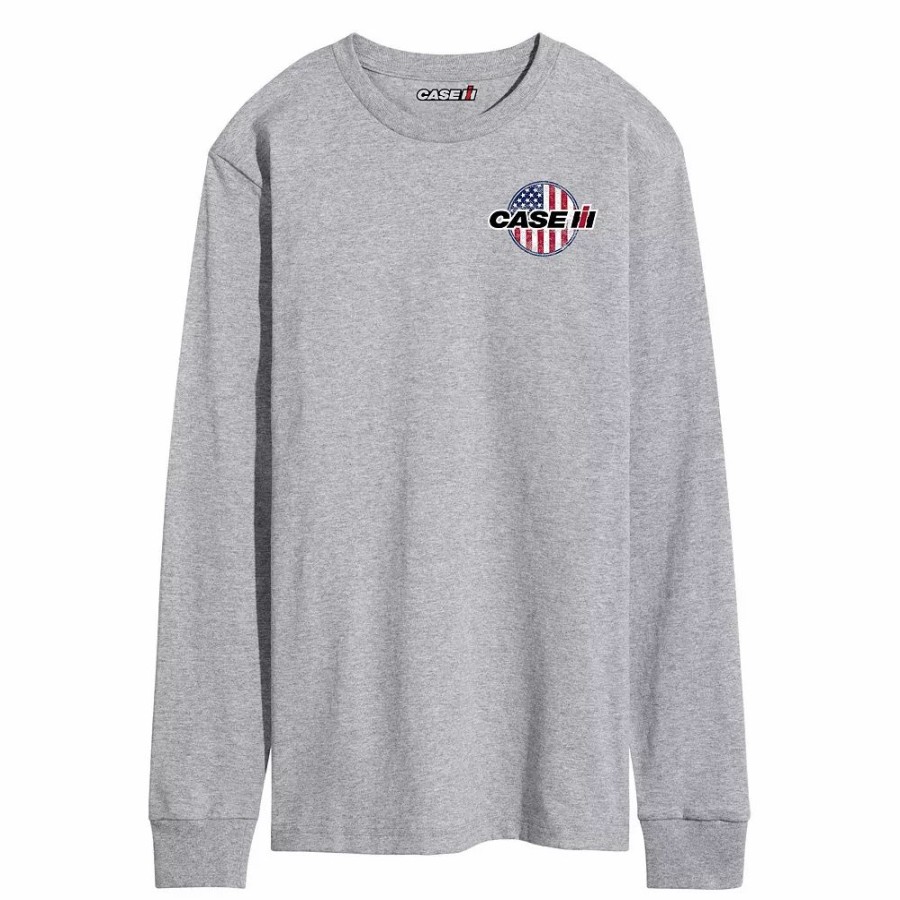 Tops * | Men'S Case Ih Magnum With Flag Long Sleeve Tee