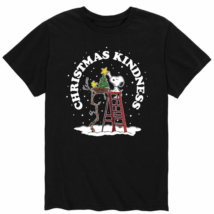 Tops * | Men'S Peanuts Christmas Kindness Tee