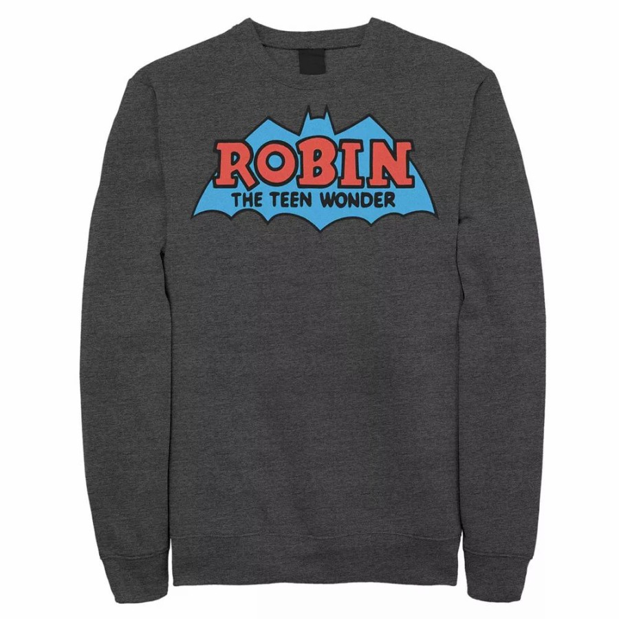 Tops * | Men'S Dc Comics Robin The Teen Wonder Classic Logo Sweatshirt