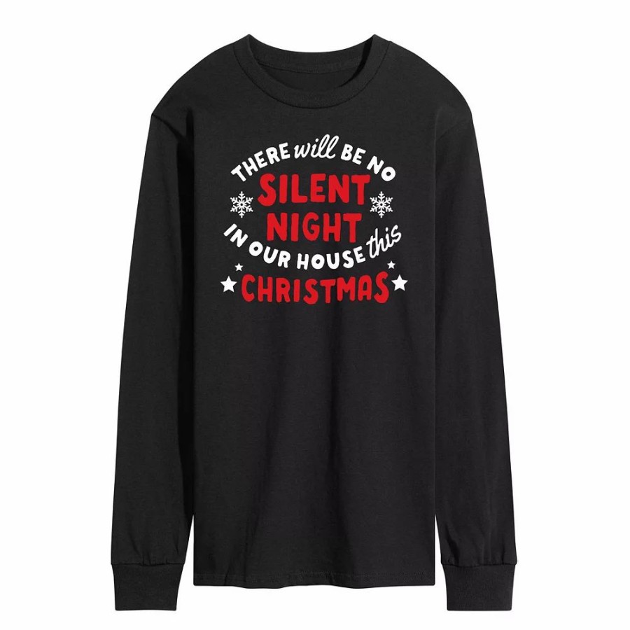 Tops * | Men'S No Silent Night Long Sleeve Tee