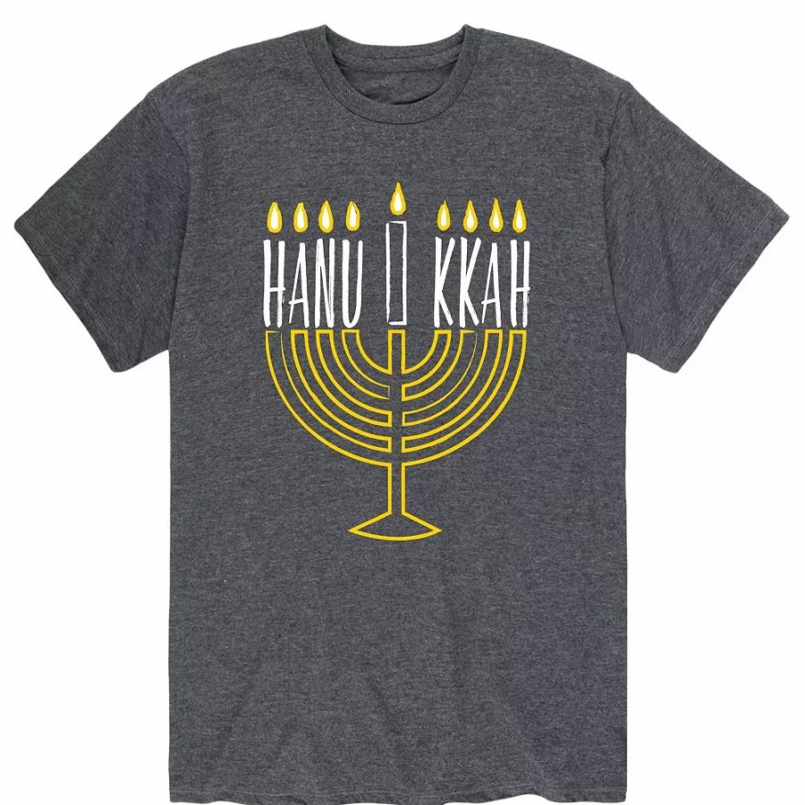 Tops * | Men'S Hanukkah Menorah Tee