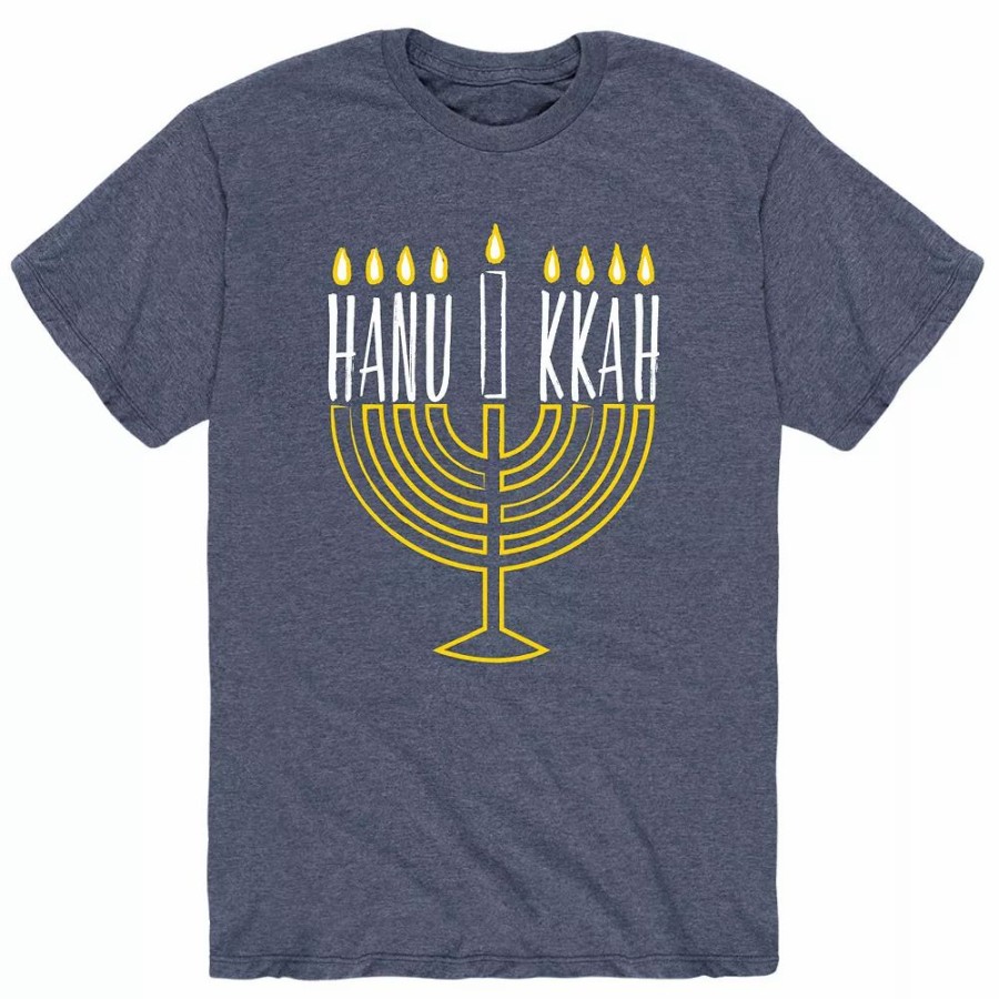 Tops * | Men'S Hanukkah Menorah Tee