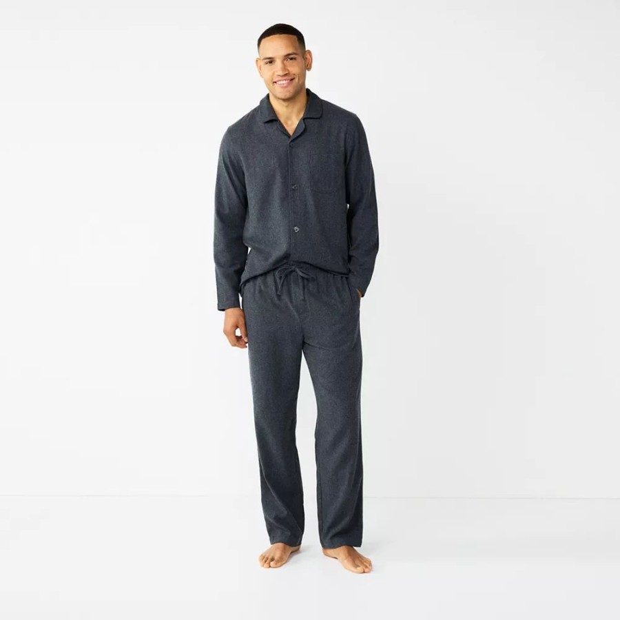 Sleepwear * | Men'S Sonoma Goods For Life 2-Piece Flannel Pajama Set