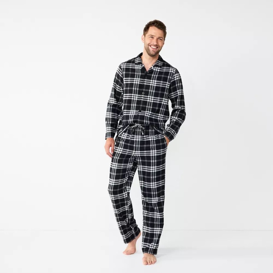 Sleepwear * | Men'S Sonoma Goods For Life 2-Piece Flannel Pajama Set