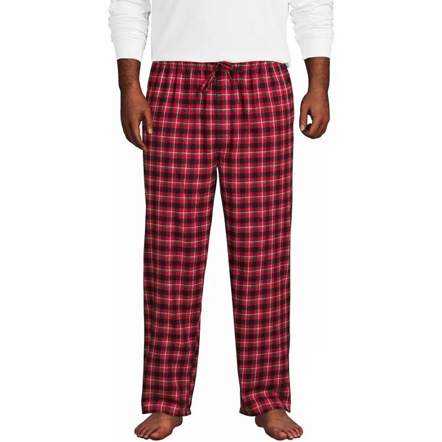 Sleepwear * | Big & Tall Lands' End Flannel Pajama Pants