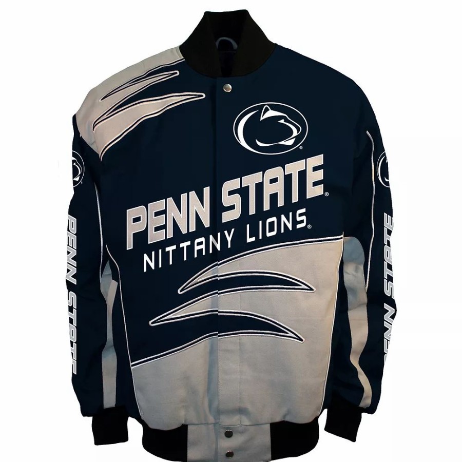 Outerwear * | Men'S Franchise Club Penn State Nittany Lions Shred Twill Jacket