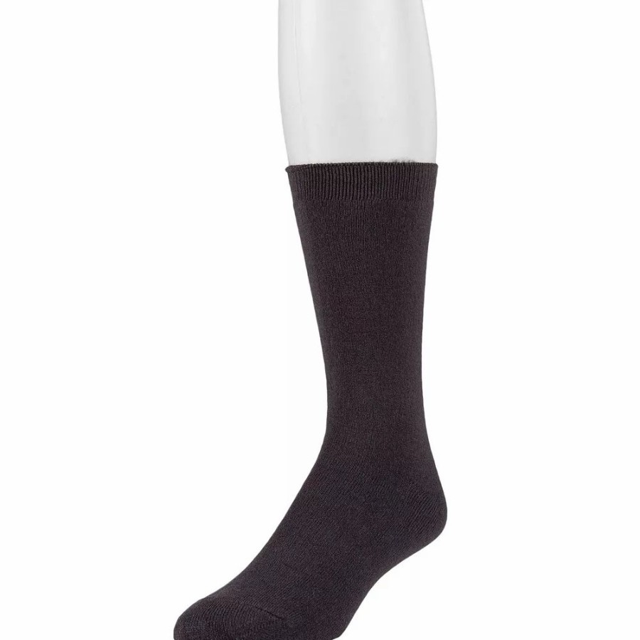 Socks & Hosiery * | Men'S Heat Holders Ultra Lite Solid Performance Crew Socks