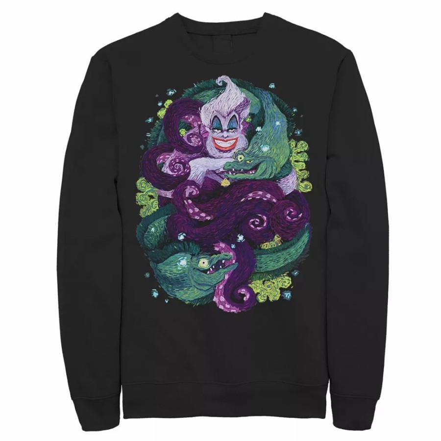 Tops * | Men'S Disney The Little Mermaid Ursula Sea Witch Painting Sweatshirt