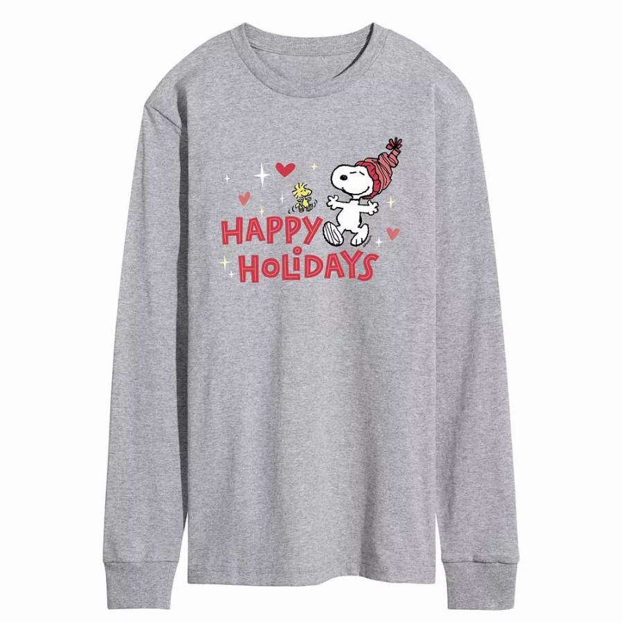 Tops * | Men'S Peanuts Holidays Tee