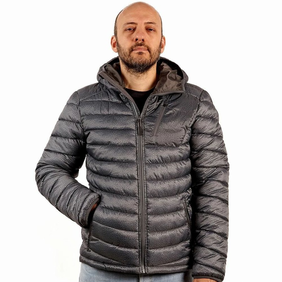 Outerwear * | Men'S Excelled Insulated Hooded Puffer Jacket