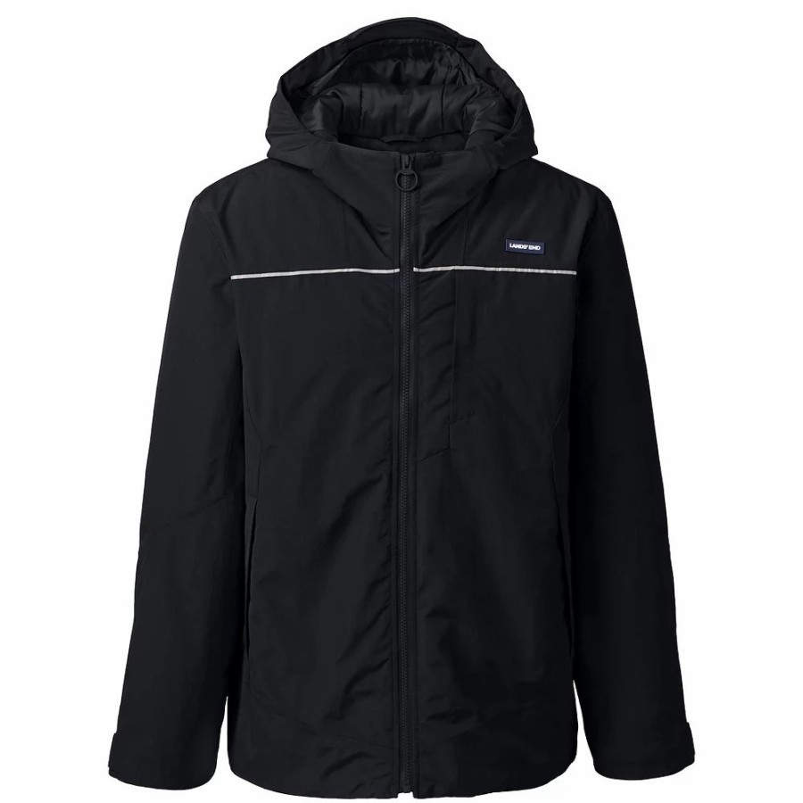 Outerwear * | Men'S Lands' End Squall Hooded Winter Jacket