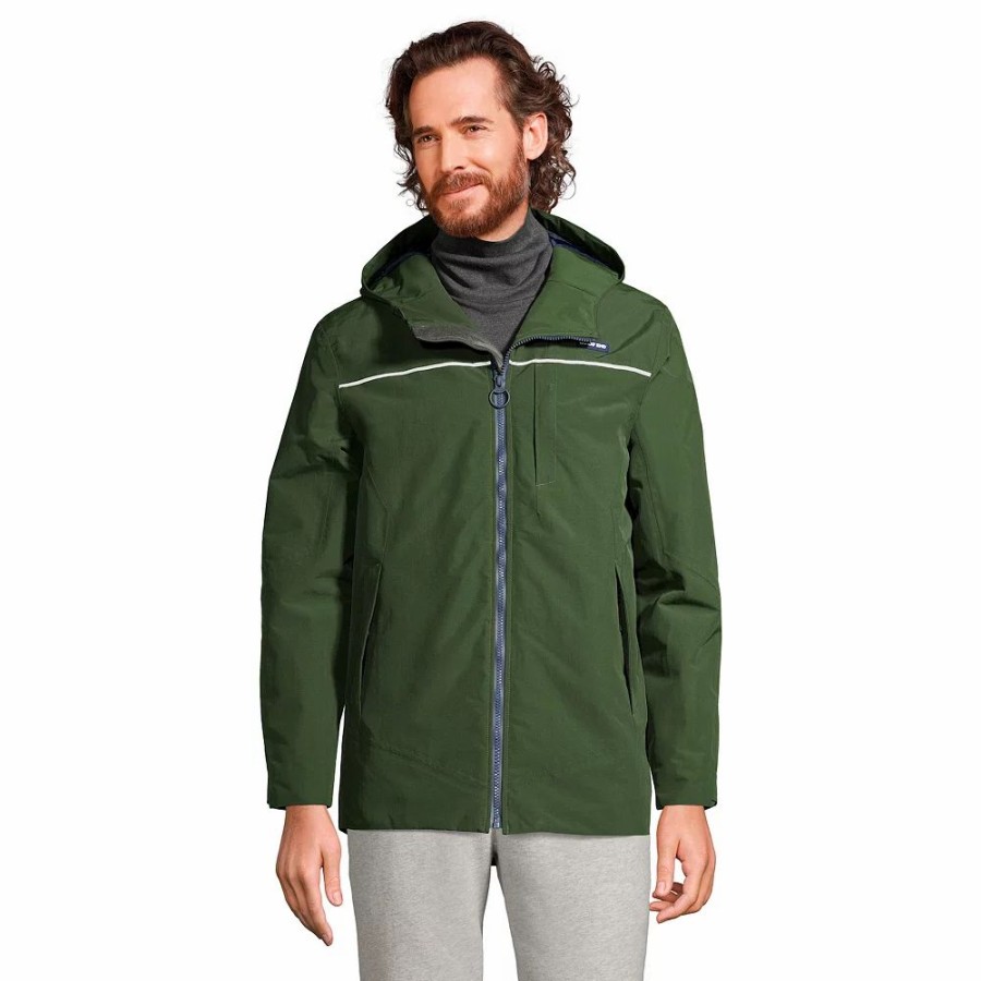 Outerwear * | Men'S Lands' End Squall Hooded Winter Jacket