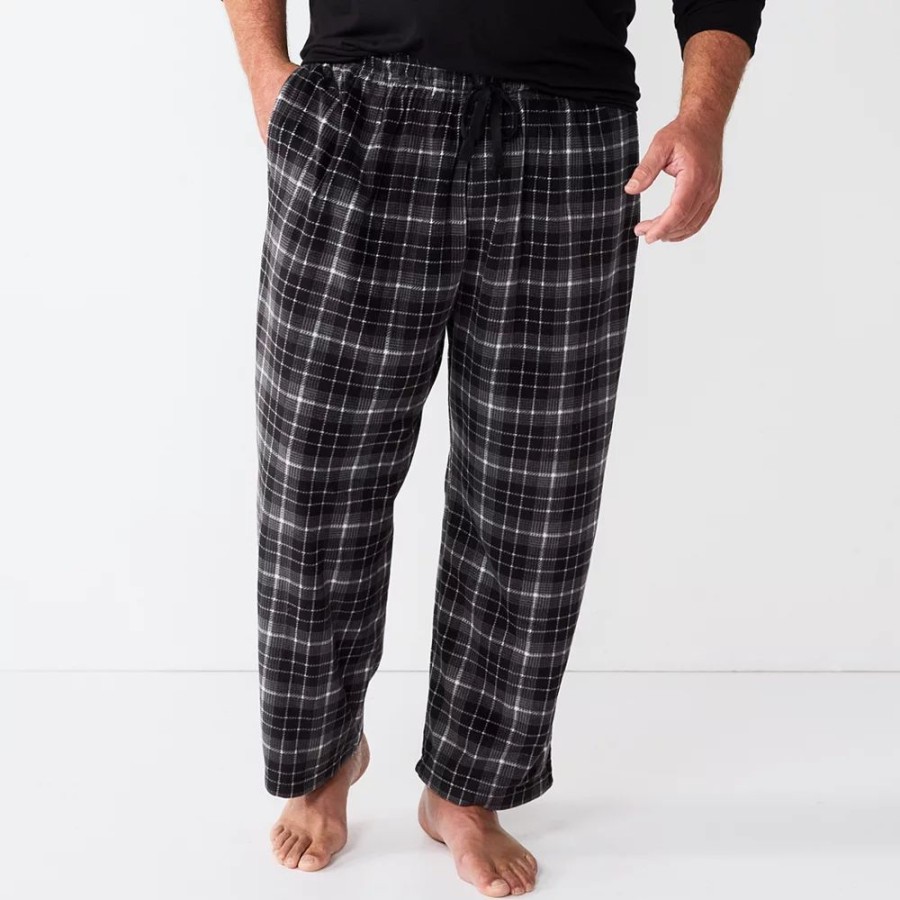 Sleepwear * | Big & Tall Sonoma Goods For Life Microfleece Sleep Pants