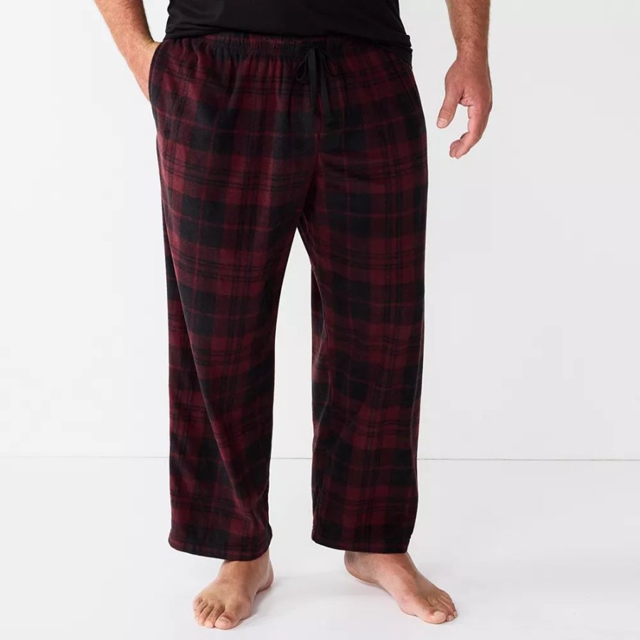 Sleepwear * | Big & Tall Sonoma Goods For Life Microfleece Sleep Pants