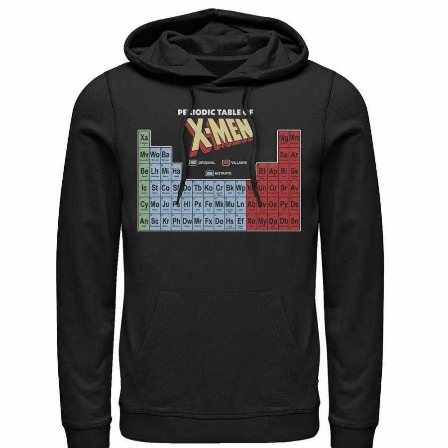 Tops * | Men'S Marvel Periodic Table Of X-Men Elements Colorful Hoodie