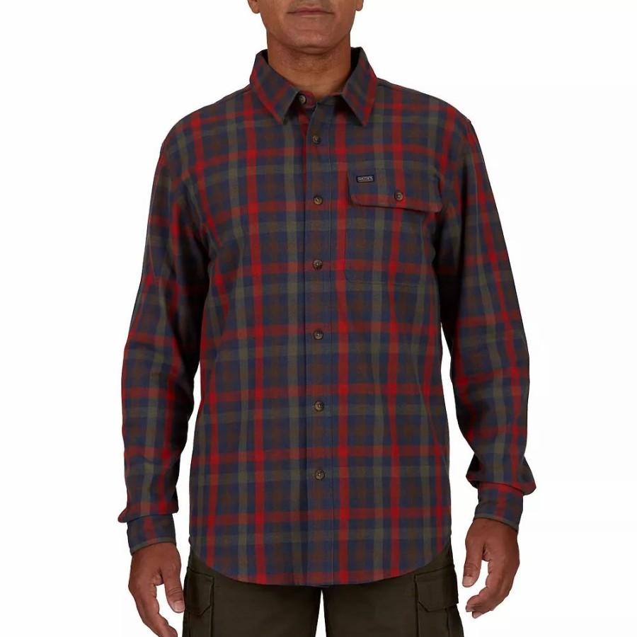 Tops * | Men'S Smith'S Workwear Buffalo Plaid Flannel Button-Down Shirt