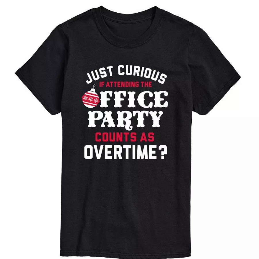 Tops * | Big & Tall Office Party Overtime Tee