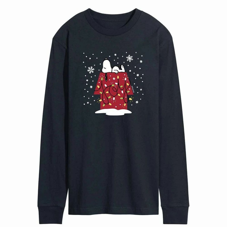 Tops * | Men'S Peanuts Joy Snow Tee