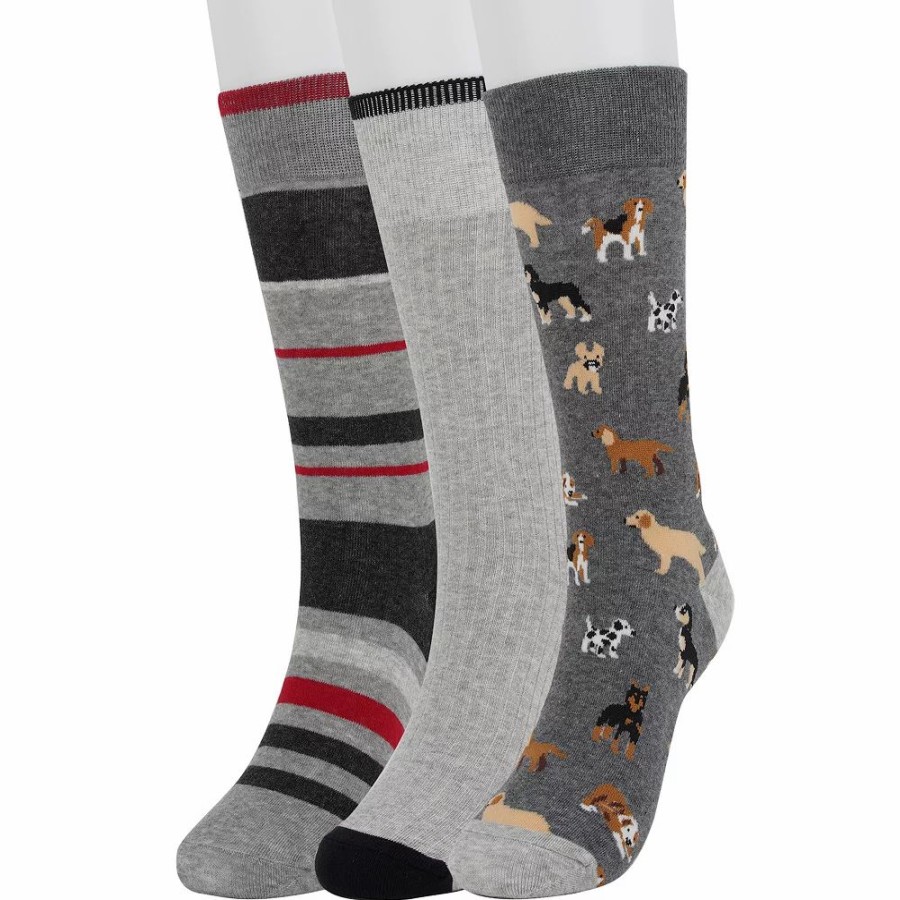 Socks & Hosiery * | Men'S Sonoma Goods For Life 3-Pack Mixed Novelty Socks