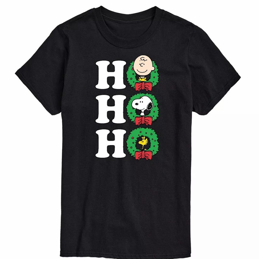 Tops * | Men'S Peanuts Ho Ho Ho Tee