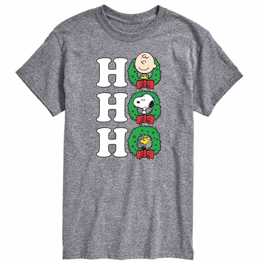 Tops * | Men'S Peanuts Ho Ho Ho Tee