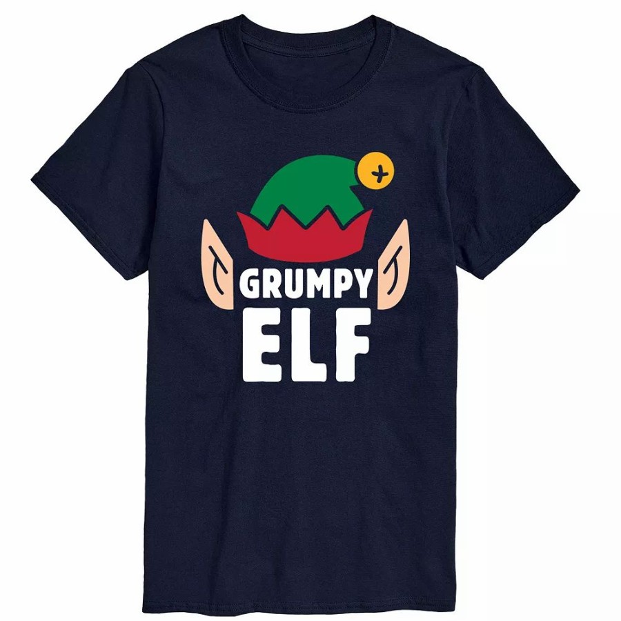 Tops * | Big & Tall Grumpy Elf Tee