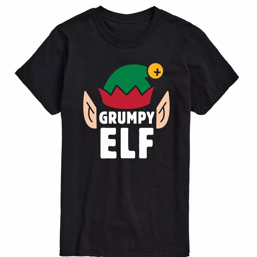 Tops * | Big & Tall Grumpy Elf Tee