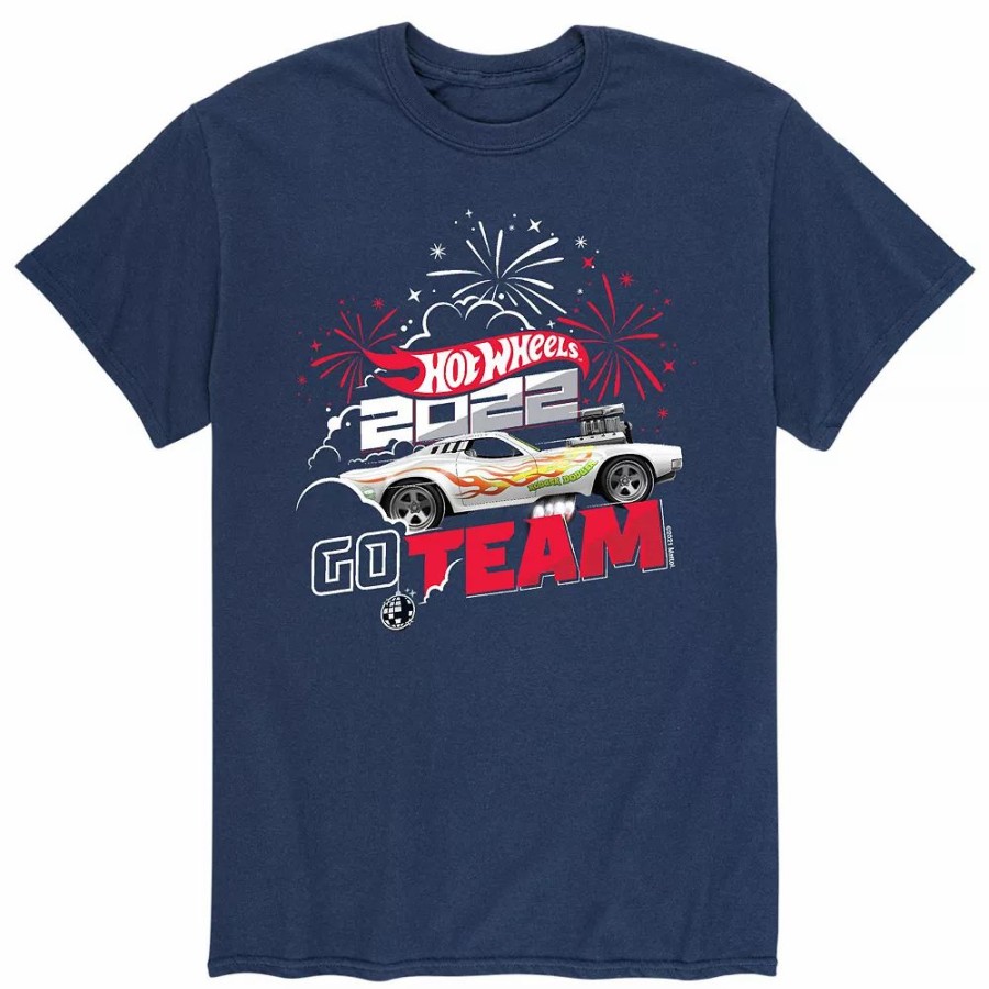 Tops * | Men'S Hot Wheels Go Team Tee