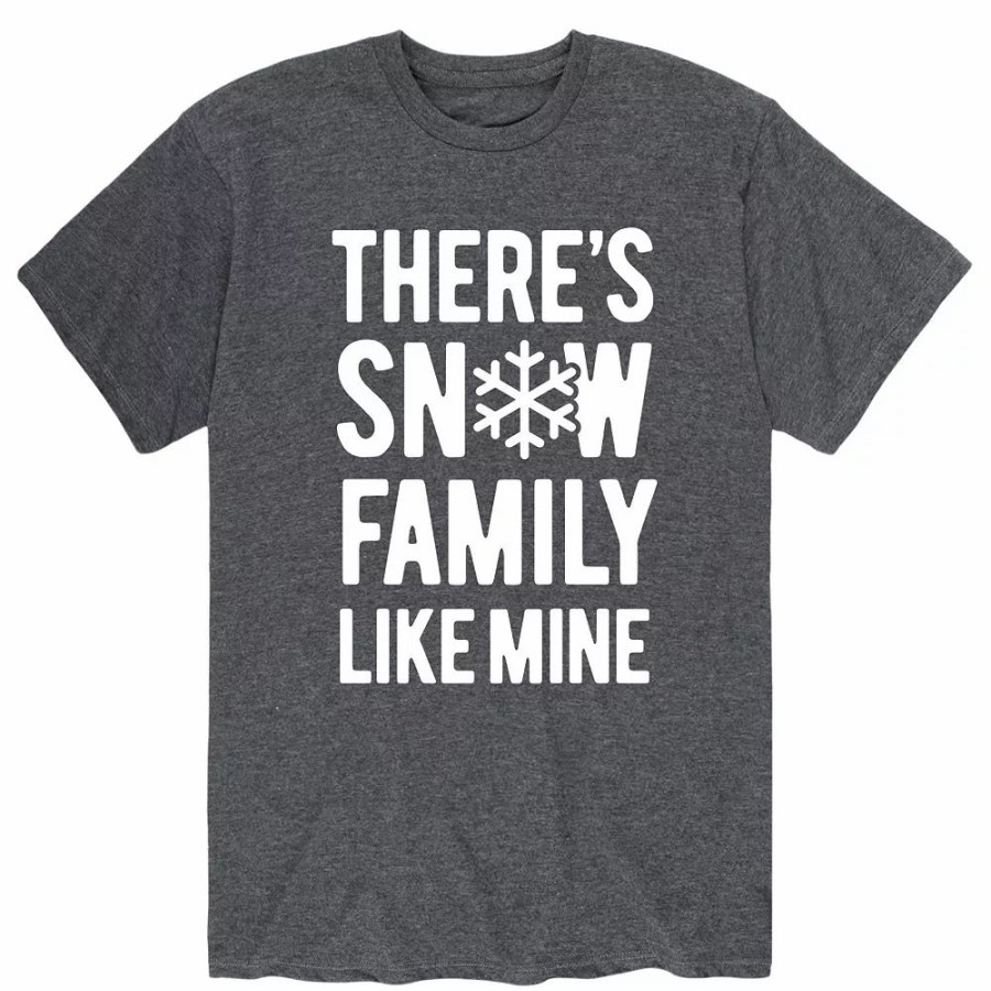 Tops * | Men'S There'S Snow Family Like Mine Tee