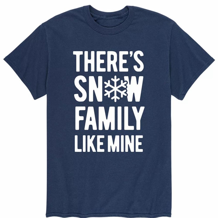 Tops * | Men'S There'S Snow Family Like Mine Tee