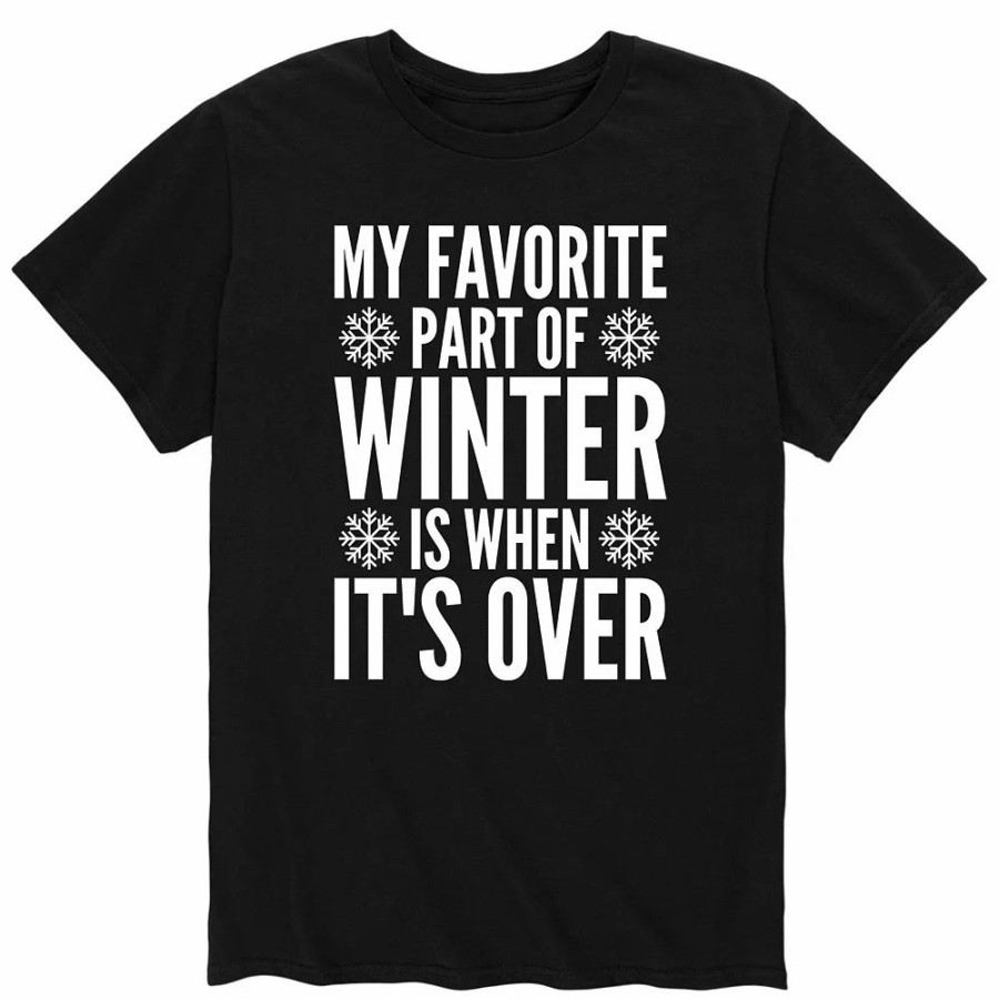 Tops * | Men'S Fav Part When Winter Is Over Tee