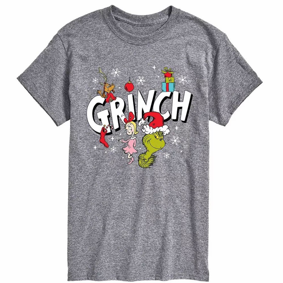 Tops * | Big & Tall Grinch Logo Tee