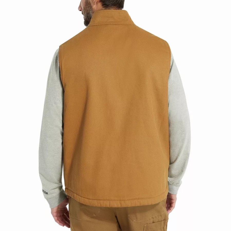 Tops * | Men'S Wolverine Upland Sherpa-Lined Vest