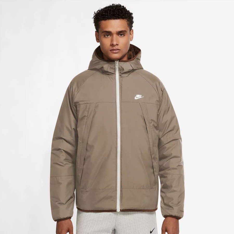 Outerwear * | Men'S Nike Therma-Fit Legacy Reversible Hooded Jacket