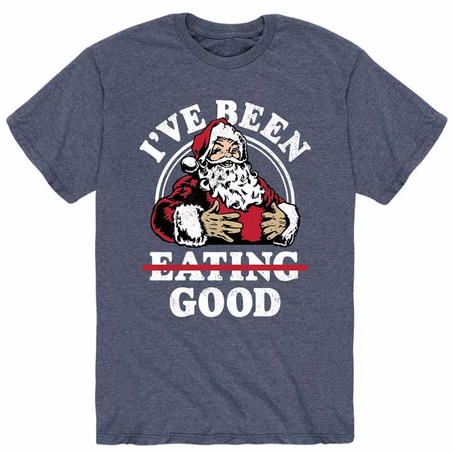 Tops * | Men'S Santa I'Ve Been Eating Good Tee