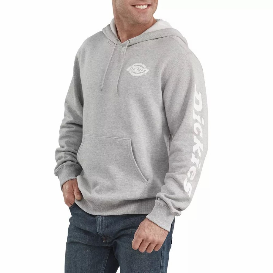 Outerwear * | Big & Tall Dickies Logo Fleece Hoodie