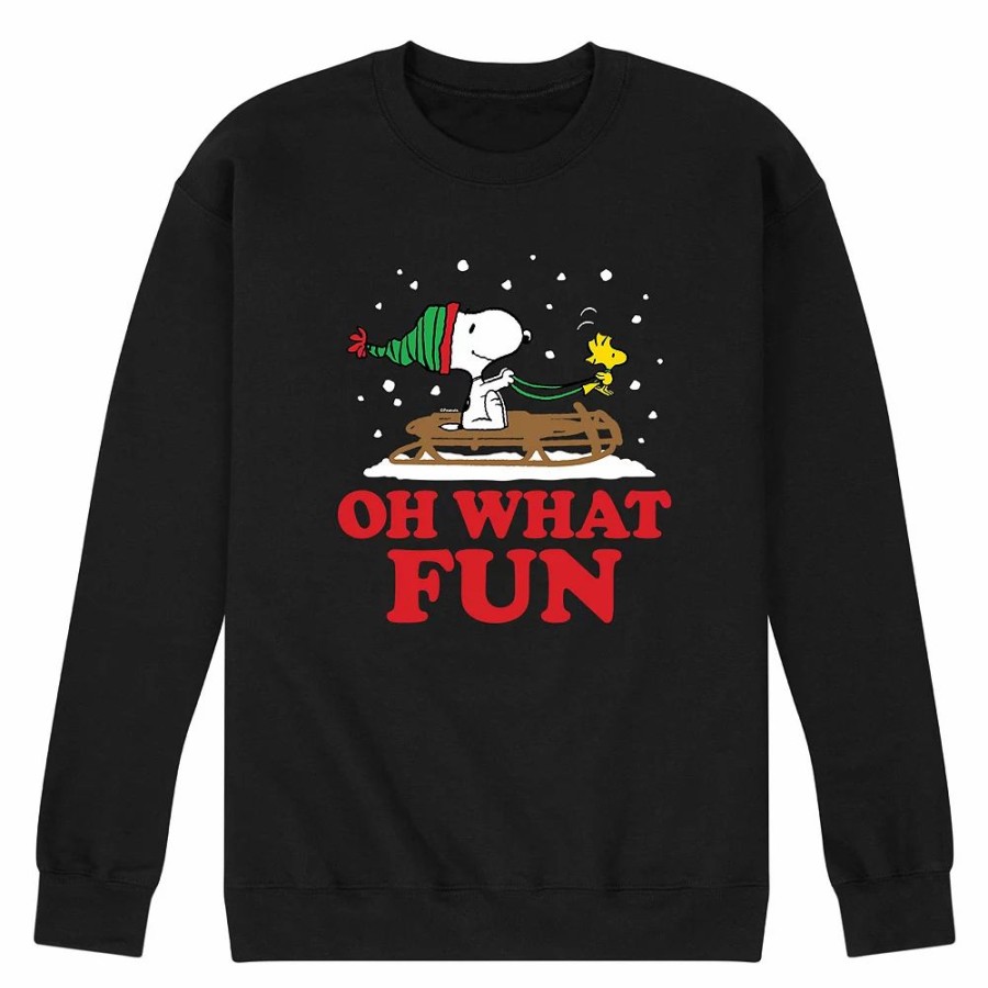 Tops * | Men'S Peanuts Oh What Fun Sweatshirt