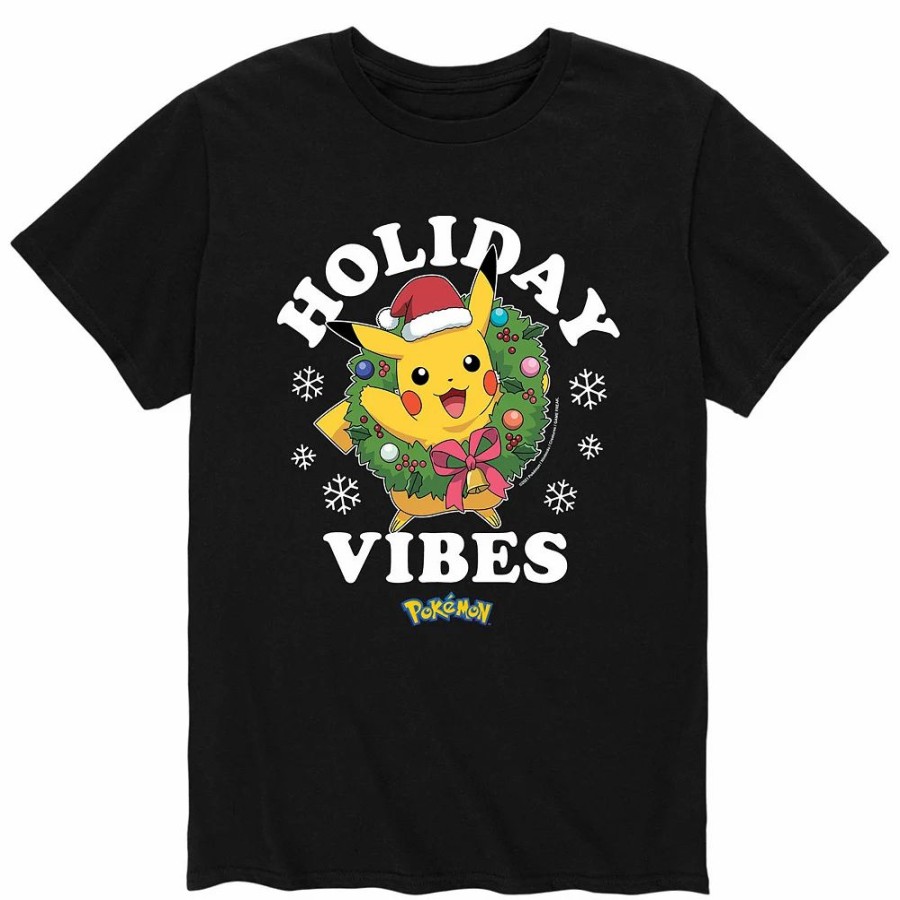 Tops * | Men'S Pokemon Holiday Vibes Tee